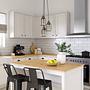 3-Flame Pendant Light Ferna Iron Clear Glass 2