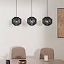 3-light pendant lamp Juicy I plant leaf iron 2