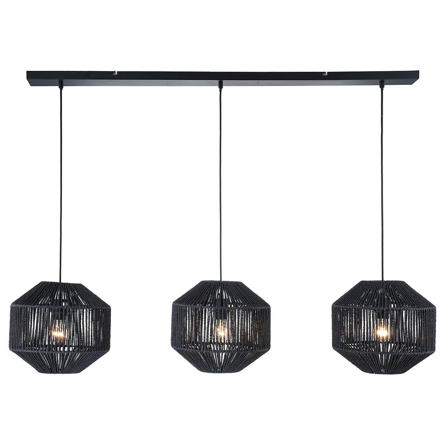 3-light pendant lamp Juicy I plant leaf iron 3