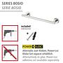 Towel rail Bosio Stainless Steel Silver 3