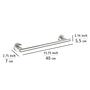 Towel rail Bosio Stainless Steel Matt 4