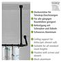 Deckenstütze für Duschstange Aluminium / Kunststoff Schwarz 1