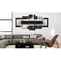 Wandbild Night Storm MDF / Leinwand Mehrfarbig 200 x 100 cm 2