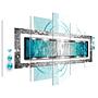 Wall art Turquoise storm MDF Multicolored 1