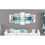 Wall art Turquoise storm MDF Multicolored 2