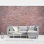 Vliestapete Backstein Mauer Rot Vliespapier Rot 432 x 290 cm 2