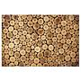 Vliestapete Homey Firewood Vliespapier Braun 384 x 255 cm 1