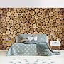 Vliestapete Homey Firewood Vliespapier Braun 384 x 255 cm 2