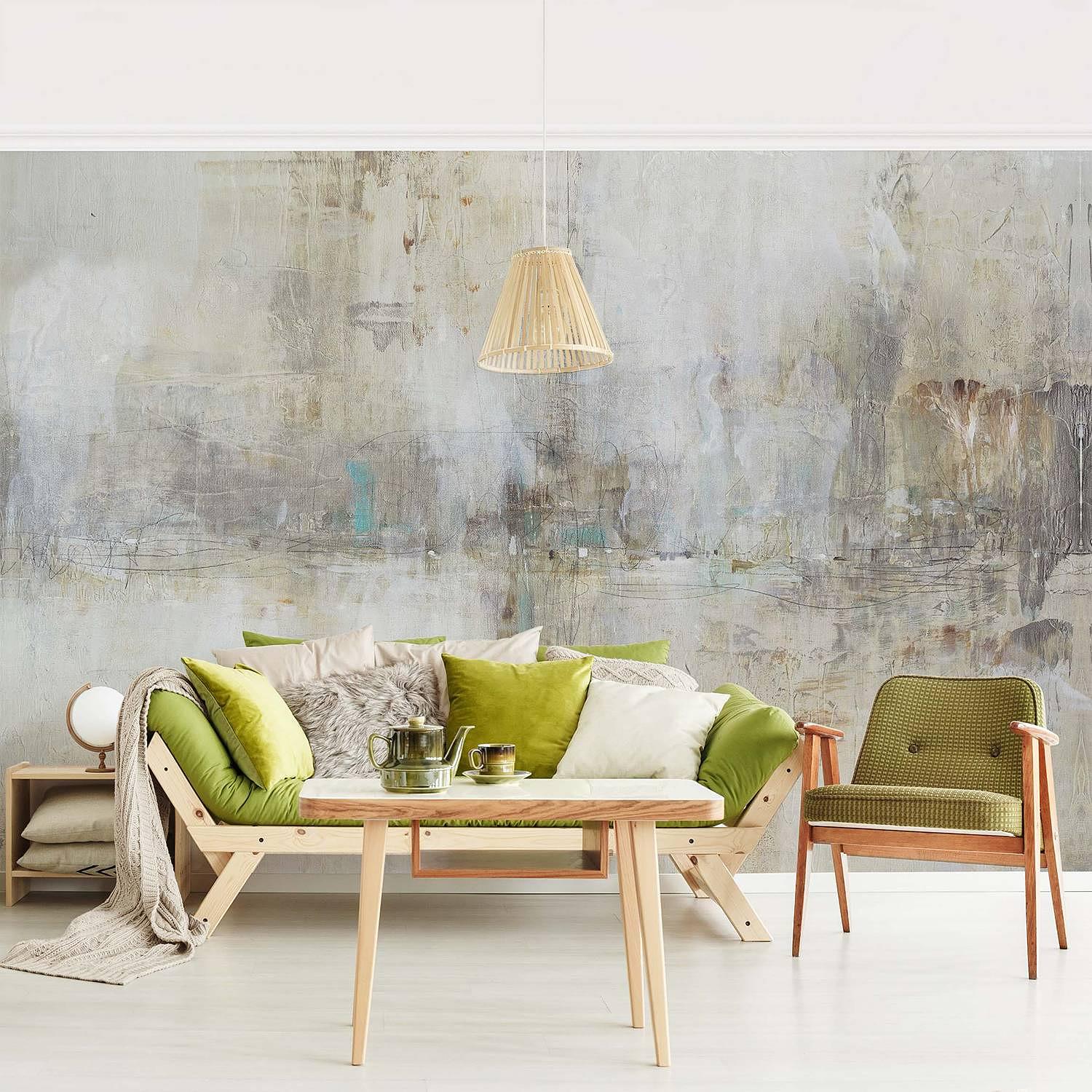 Vliestapete Essenz Vliespapier Grau 384 x 255 cm 3
