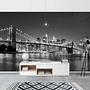 Non-woven wallpaper Manhattan Bridge Black/White 2