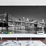 Non-woven wallpaper Manhattan Bridge Black/White 4