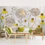 Non-woven wallpaper Allium Helenium Beige 2