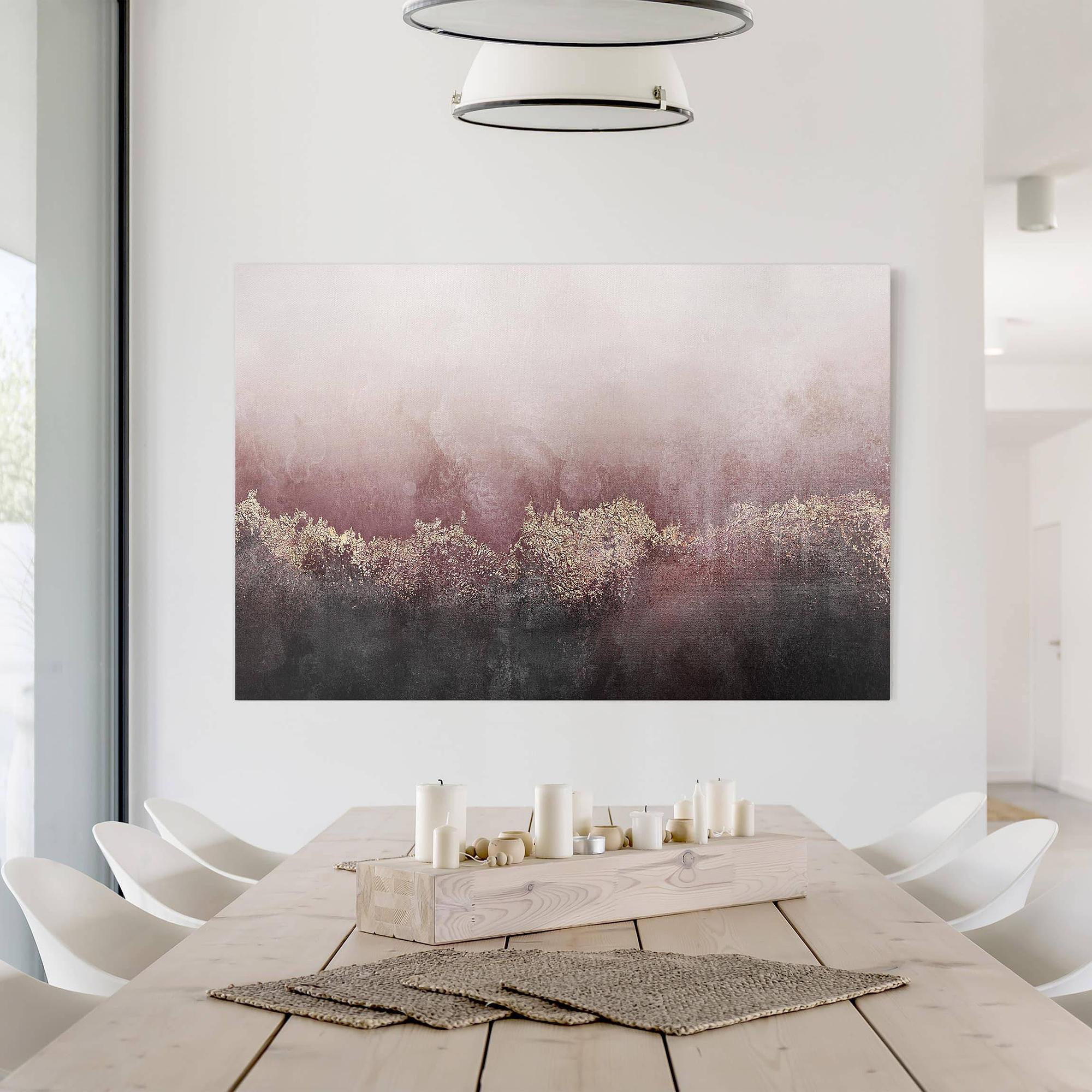 Picture canvas Golden Twilight Rosa, Pink 3