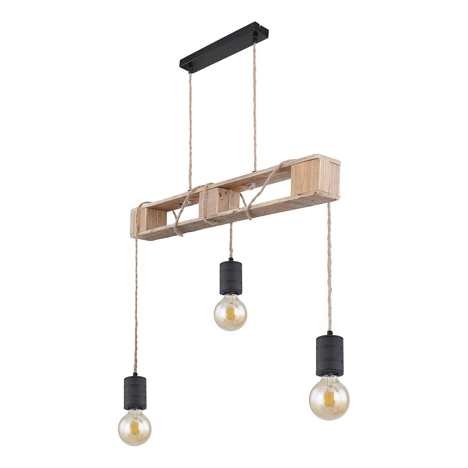 Joelle IV Pendant Lamp Iron 3-light 3