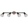 Xara IX Ceiling light Iron 4-flame 3
