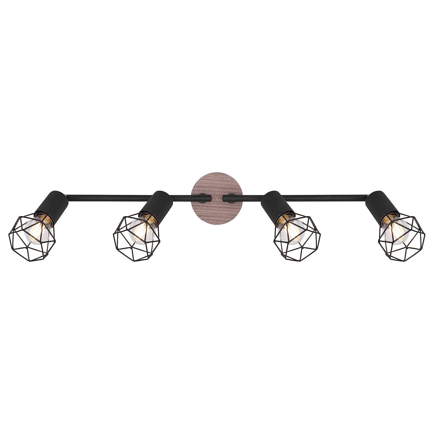 Xara IX Ceiling light Iron 4-flame 3
