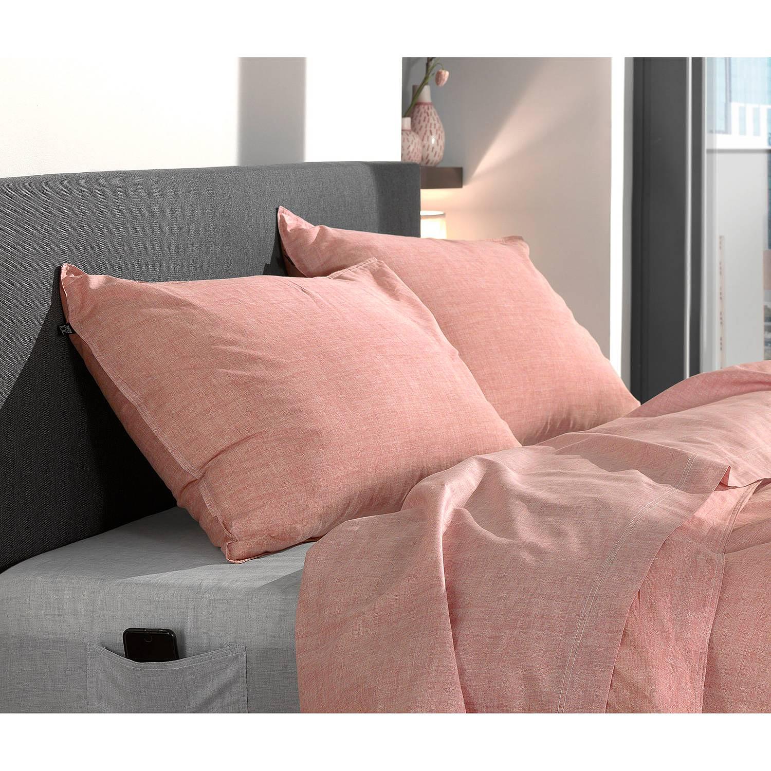 Lino I Pillowcase Cotton Old Rose 2