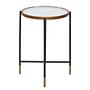 Monaco side table glass metal 40cm 1