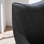 Swiveling Armchair Solin Fabric Iron Black 4