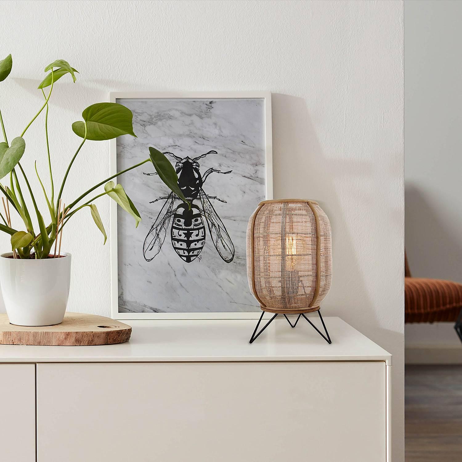 Table lamp Tanah Linen Iron 2