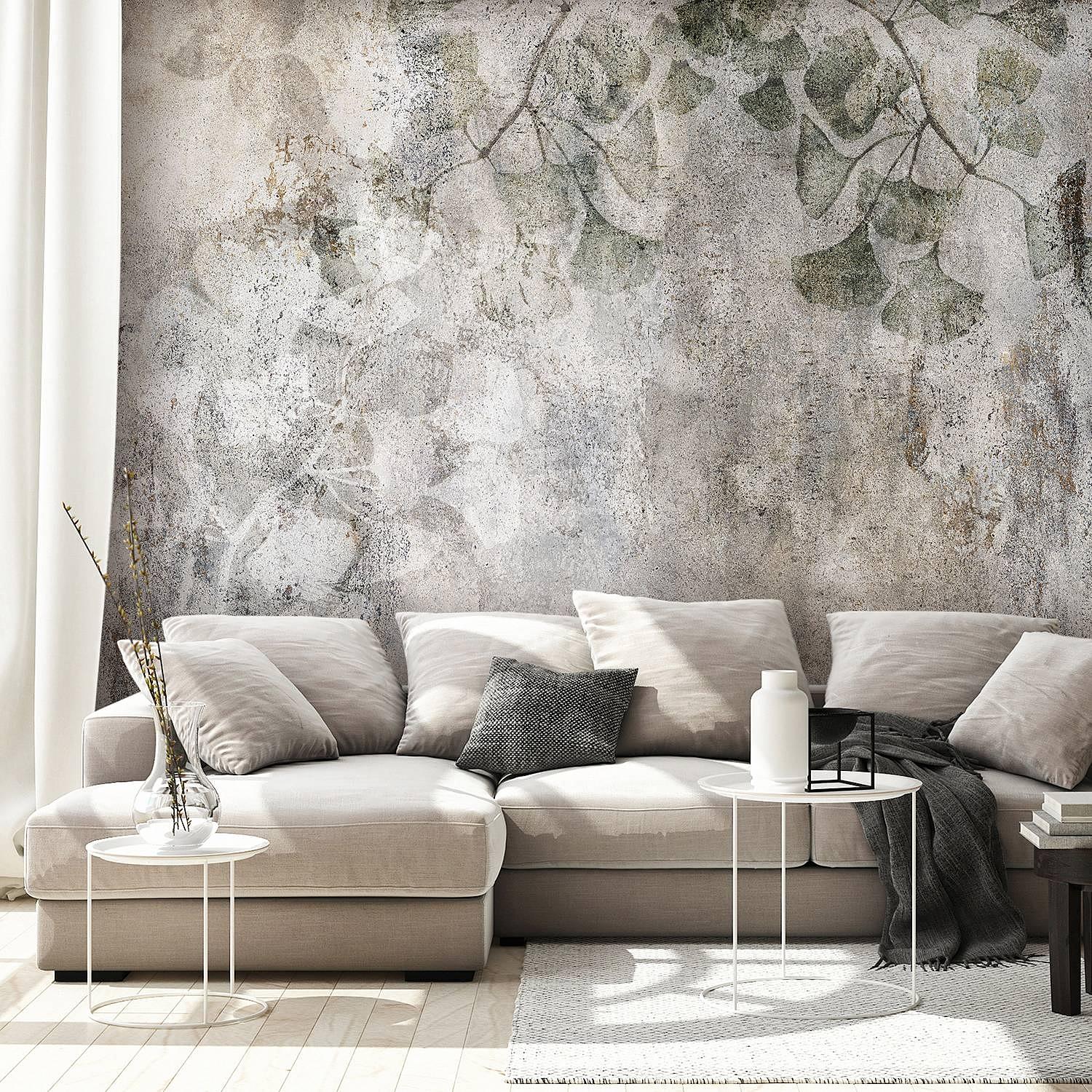 Vlies Fototapete Jurassic Ginkgo Vlies Grau 400 x 280 cm 2