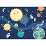 Vlies Fototapete Happy Planets Vlies Mehrfarbig 300 x 210 cm 1