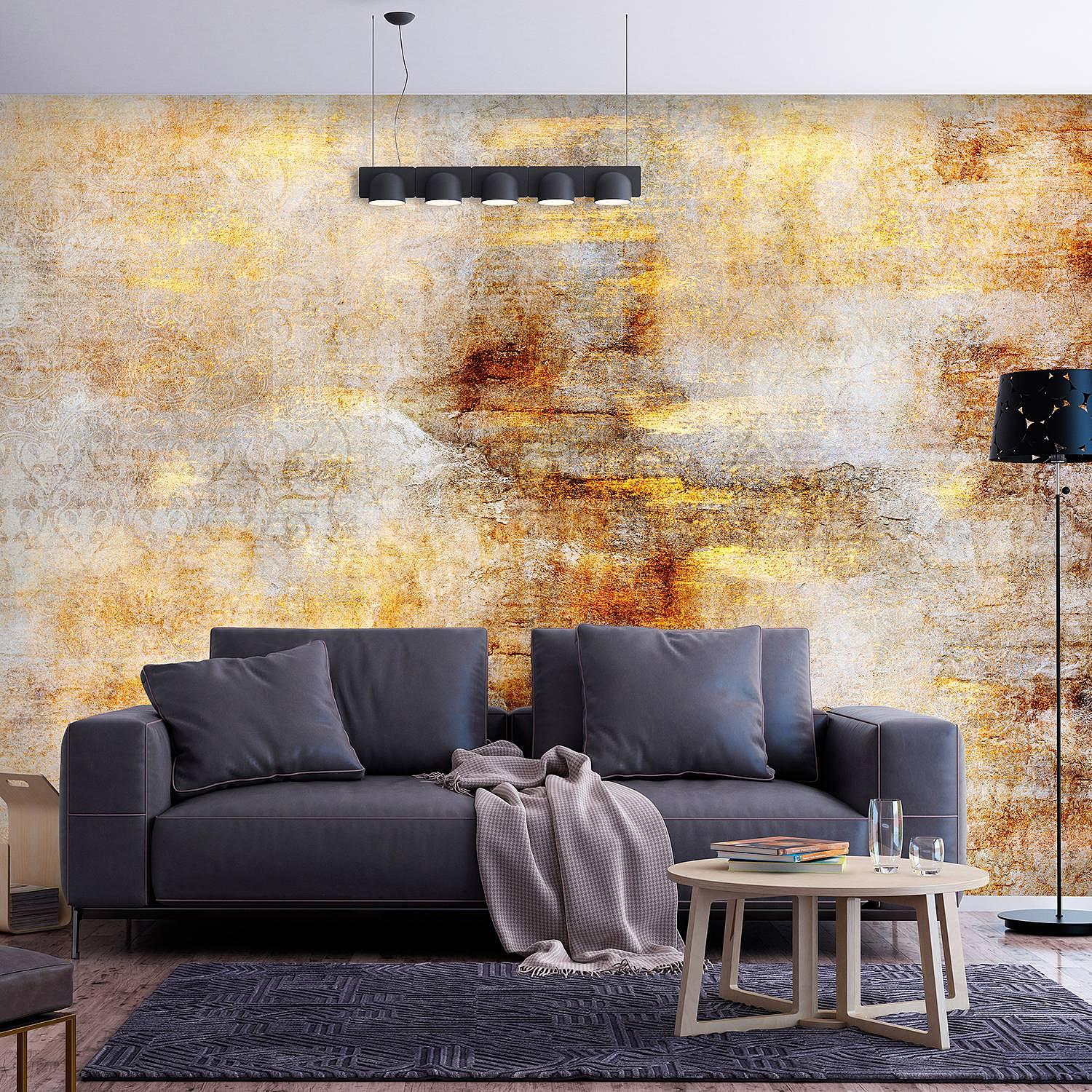 Vlies Fototapete Golden Expression Vlies Gold 450 x 315 cm 2