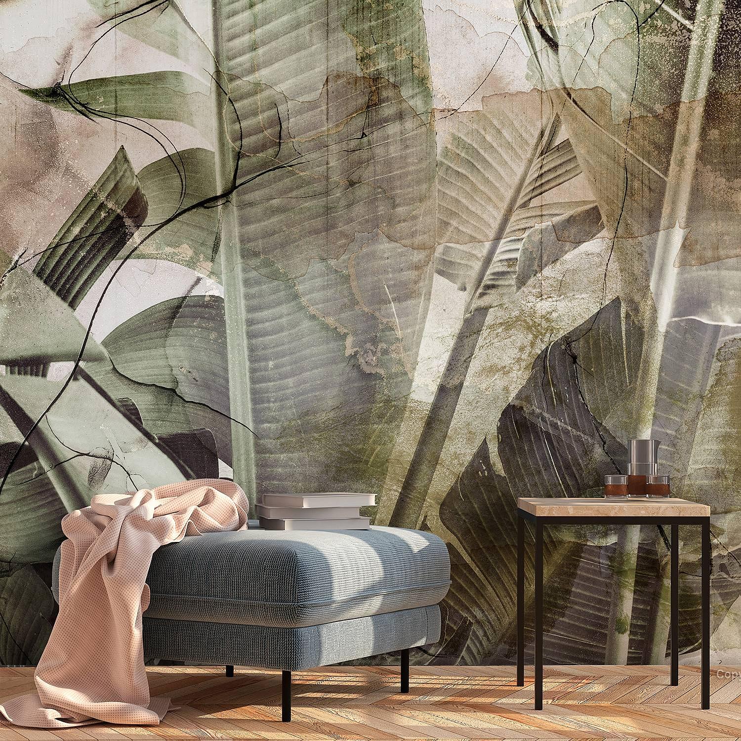 Vlies Fototapete Banana Jungle Vlies Grün 400 x 280 cm 2