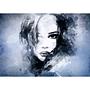 Non-woven photo wallpaper Dream Girl Blue 1