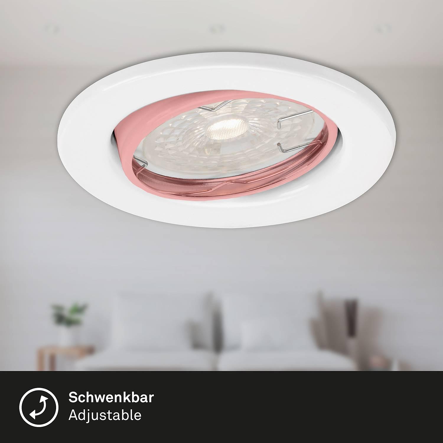 3x Recessed light Dimm I White 3