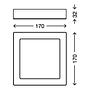 Fire IV LED Ceiling Light Polycarbonate Iron 1-light 2