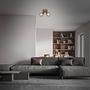 Korbo I Ceiling lamp iron rubber tree 2-flame 2