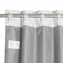 Fertiggardine Soft Baumwolle / Polyester Grau 130 x 250 cm 3