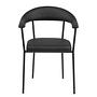 2x Armchair Otava Faux Leather Iron Black 4