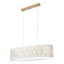2-flame pendant lamp Malo II paper oak solid wood 3