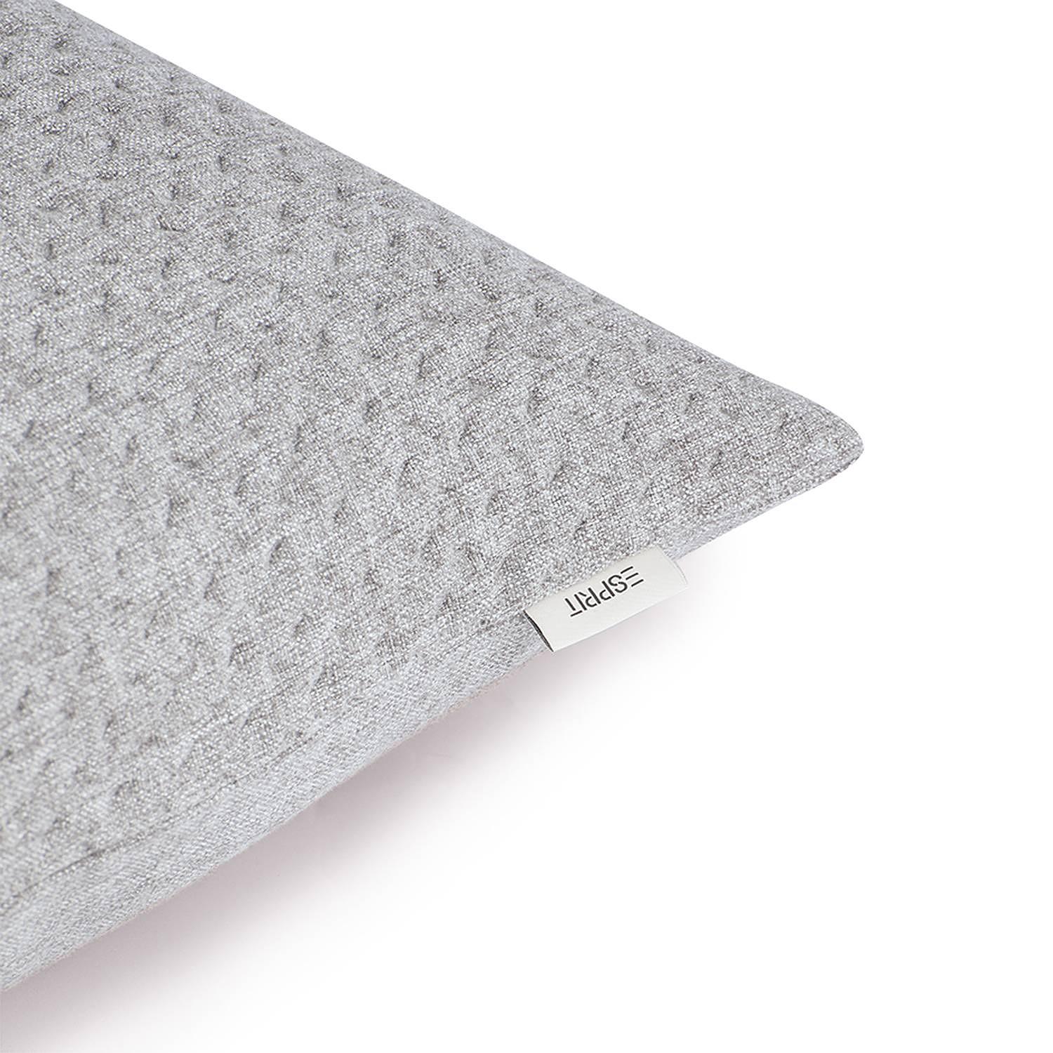 Harp Structure Pillowcase Polyester Light Gray 45 x 45 cm 3