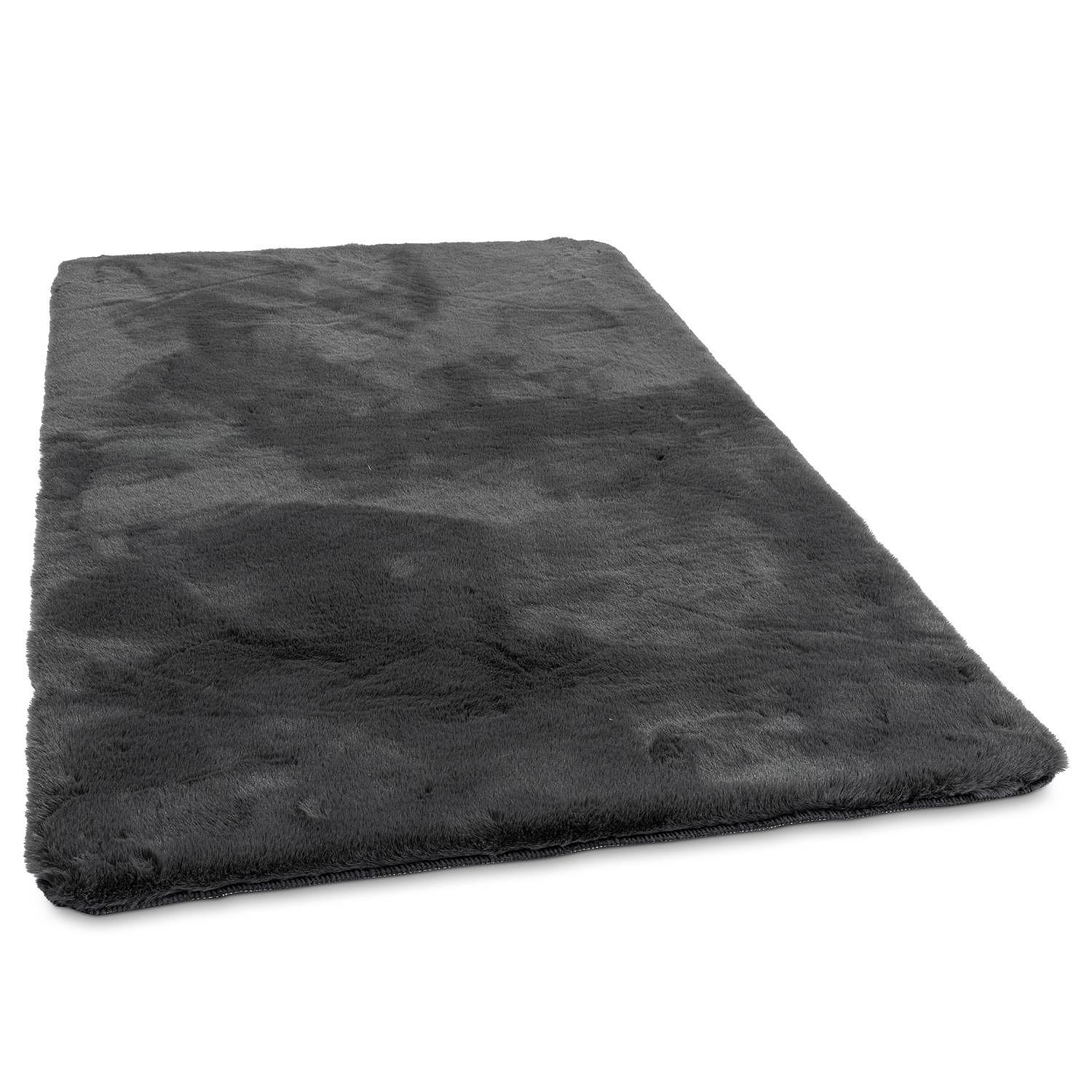Shaggy rug Sara I Anthracite 70 x 120 cm 1