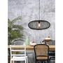 Pendant lamp Cango Bamboo Solid Iron Black 2