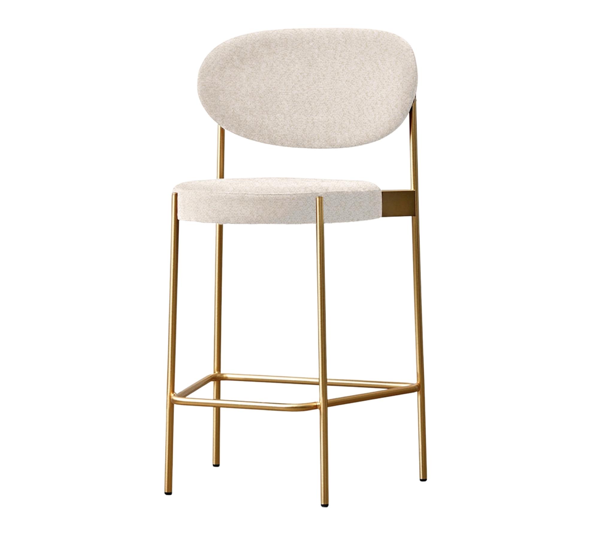 Series 430 Bar Stool Brass Beige 0
