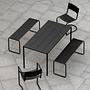 Sine Armchair Stackable Black 3