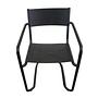 Sine Armchair Stackable Black 5