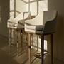 Lunar SH750 Bar Stool Leather Bellagio Black 1