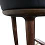 Lunar SH750 Bar Stool Leather Bellagio Black 5