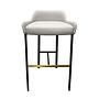 Blink SH750 Sgabello da bar pelle grigio 0