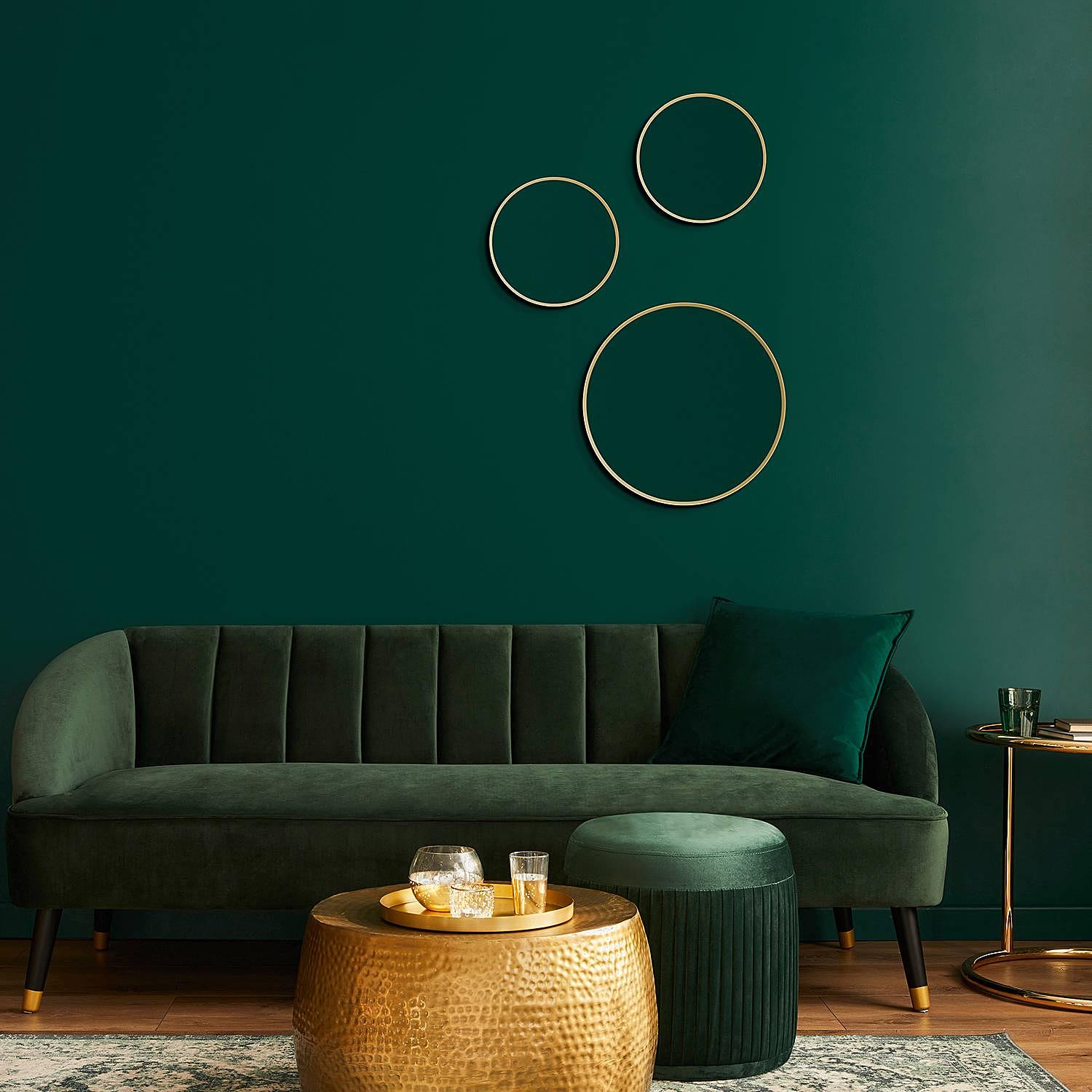 Wall mirror Picasso Round Gold Ø 25cm 3