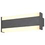 Dawson Wall Lamp Aluminum Acrylic Glass Anthracite 0
