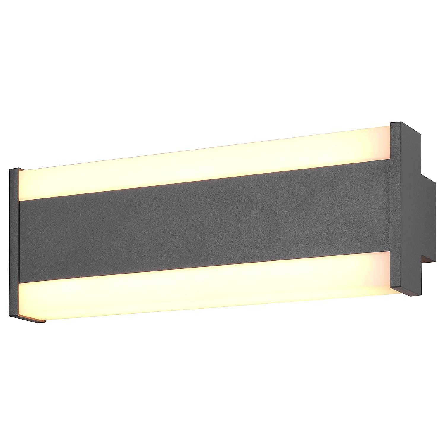 Dawson Wall Lamp Aluminum Acrylic Glass Anthracite 0