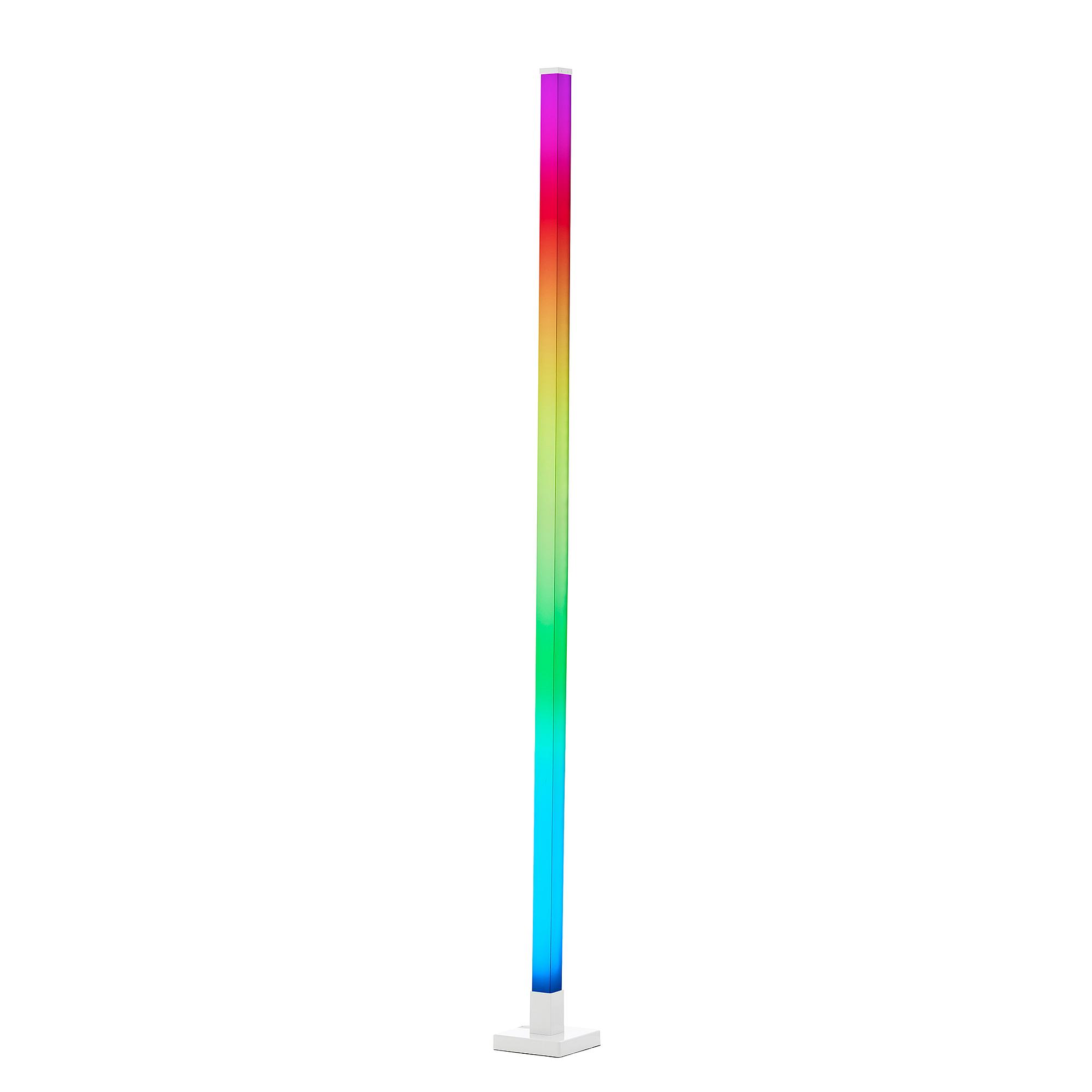 LED-Stehleuchte Neele Kunststoff 1-flammig Weiß 3