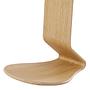 myERCOLINO Hocker Laneve-Wolle Echtholzfurnier Olivgelb 2