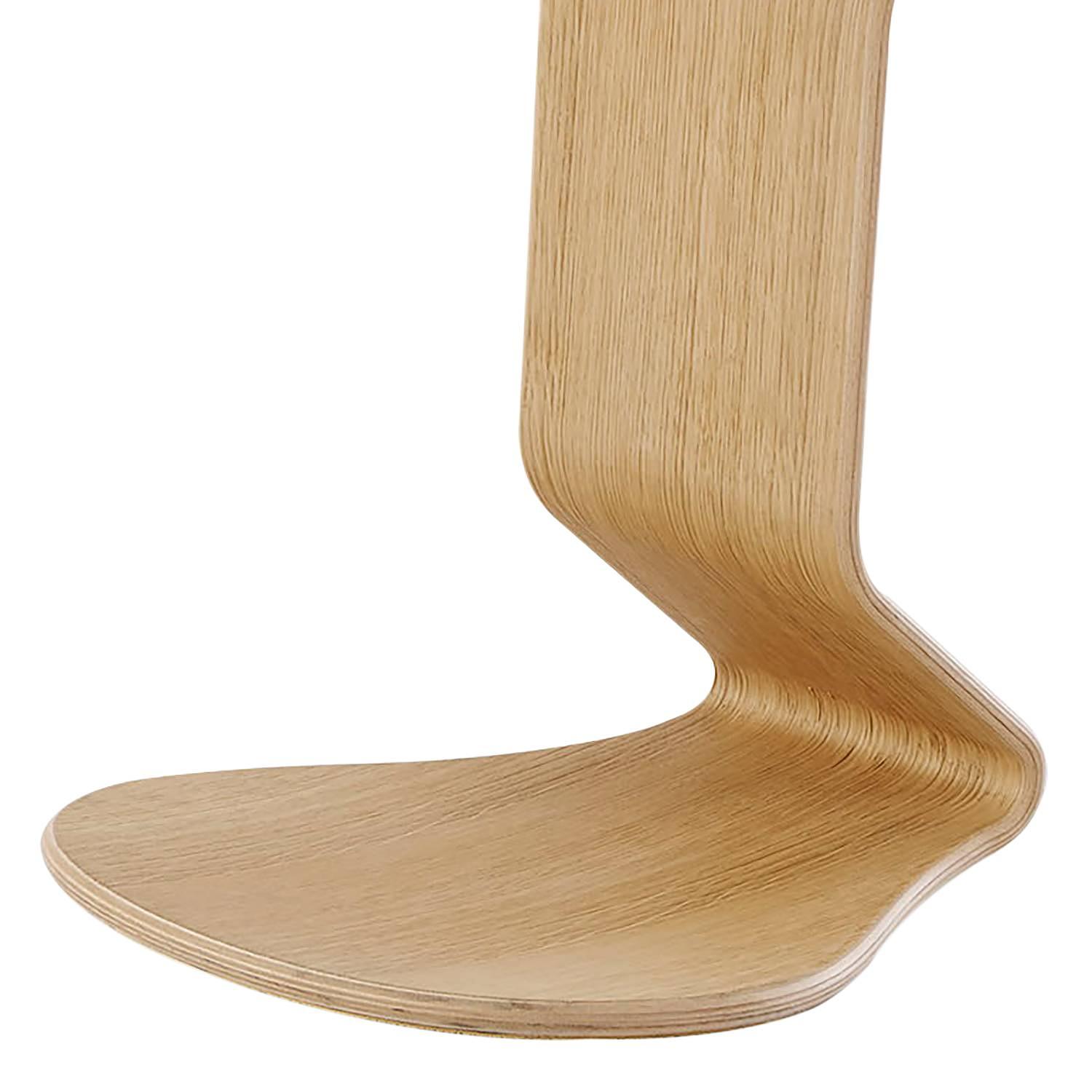 myERCOLINO Hocker Laneve-Wolle Echtholzfurnier Olivgelb 2